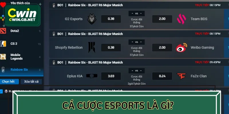 Định nghĩa cá cược Esports là gì?