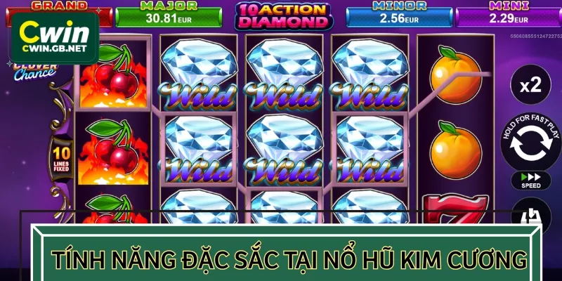 Trải nghiệm các tính năng đặc sắc của tựa game quay hũ kim cương